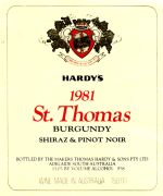 Hardy_St Thomas burgundy 1981